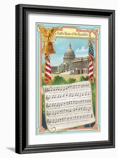 Music to Battle Hymn of the Republic-null-Framed Art Print