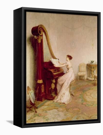 'Music When Soft Voices Die, Vibrates in the Memory' (Shelley)-William Quiller Orchardson-Framed Premier Image Canvas