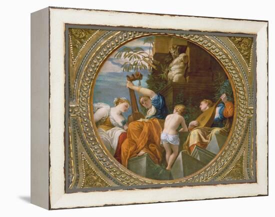 Music-Paolo Veronese-Framed Premier Image Canvas