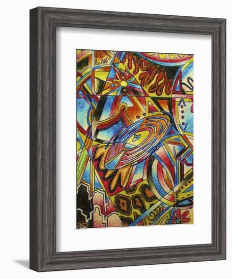 Music-Abstract Graffiti-Framed Giclee Print