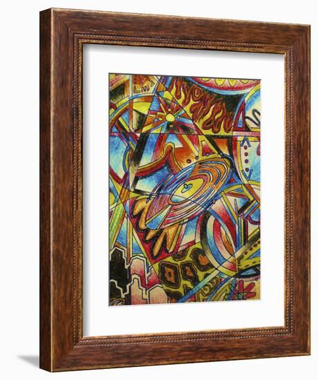 Music-Abstract Graffiti-Framed Giclee Print