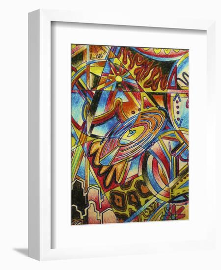 Music-Abstract Graffiti-Framed Giclee Print