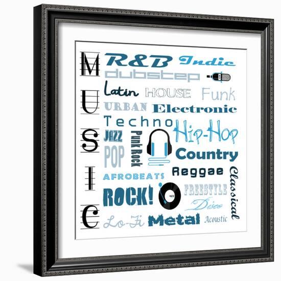 Music-Adebowale-Framed Art Print