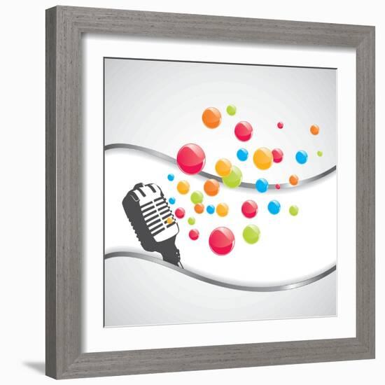 Music-Orkidia-Framed Art Print