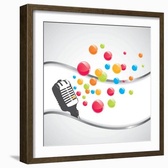 Music-Orkidia-Framed Art Print