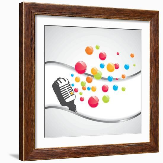 Music-Orkidia-Framed Art Print