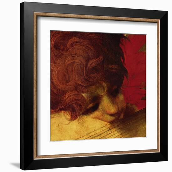 Musical Angel (detail)-Rosso Fiorentino (Battista di Jacopo)-Framed Art Print