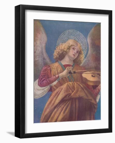 Musical Angel with Violin (fresco)', c15th century-Melozzo Da Forli-Framed Giclee Print