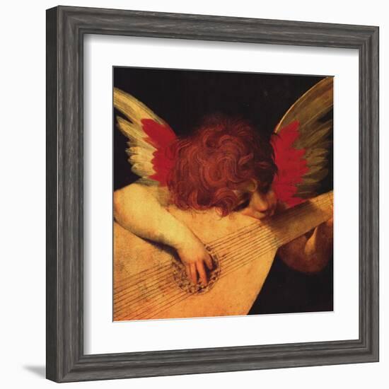 Musical Angel-Rosso Fiorentino (Battista di Jacopo)-Framed Art Print