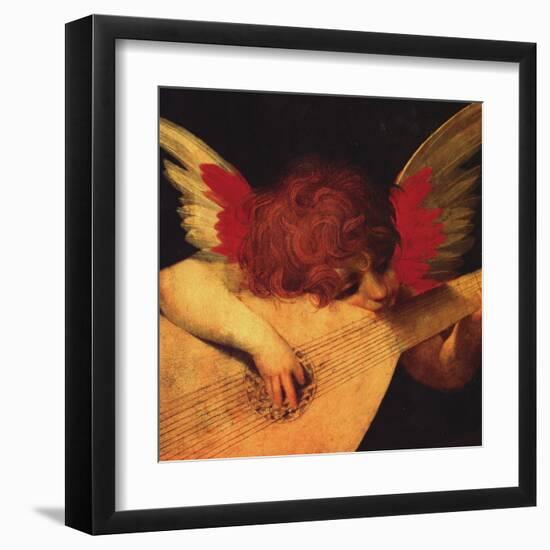 Musical Angel-Rosso Fiorentino (Battista di Jacopo)-Framed Art Print