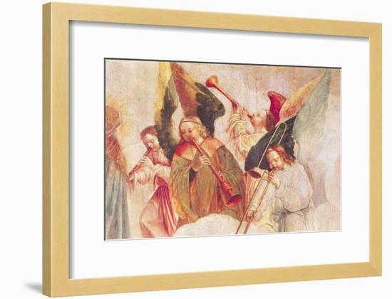 Musical Angels, Detail from the Assumption of the Virgin-Taborda Vlame Frey Carlos-Framed Giclee Print