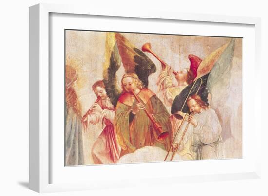 Musical Angels, Detail from the Assumption of the Virgin-Taborda Vlame Frey Carlos-Framed Giclee Print