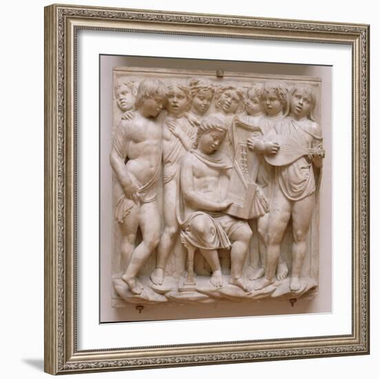 Musical Angels, Relief from the Cantoria, C.1432-38-Luca Della Robbia-Framed Giclee Print