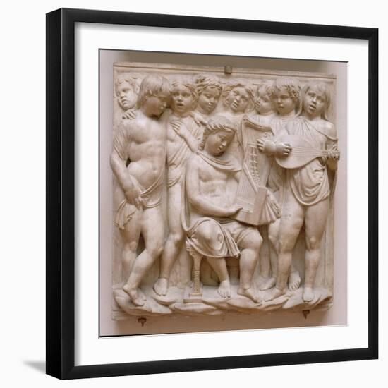 Musical Angels, Relief from the Cantoria, C.1432-38-Luca Della Robbia-Framed Giclee Print