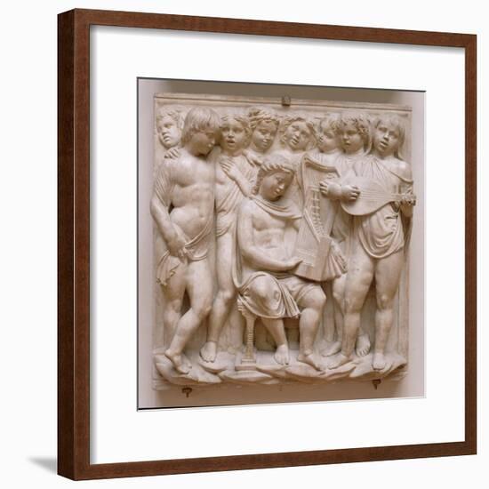 Musical Angels, Relief from the Cantoria, C.1432-38-Luca Della Robbia-Framed Giclee Print