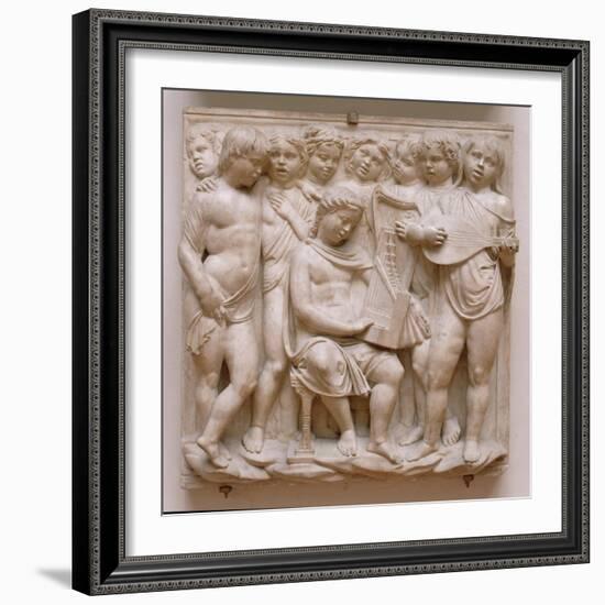 Musical Angels, Relief from the Cantoria, C.1432-38-Luca Della Robbia-Framed Giclee Print