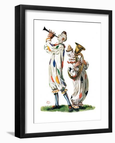 "Musical Clowns,"August 10, 1929-Alan Foster-Framed Giclee Print