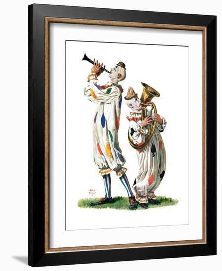 "Musical Clowns,"August 10, 1929-Alan Foster-Framed Giclee Print