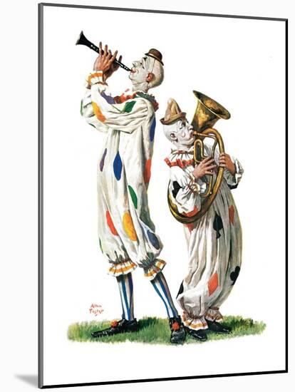 "Musical Clowns,"August 10, 1929-Alan Foster-Mounted Giclee Print