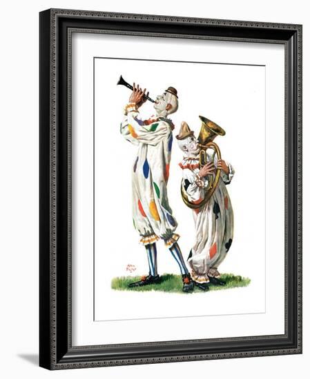 "Musical Clowns,"August 10, 1929-Alan Foster-Framed Giclee Print