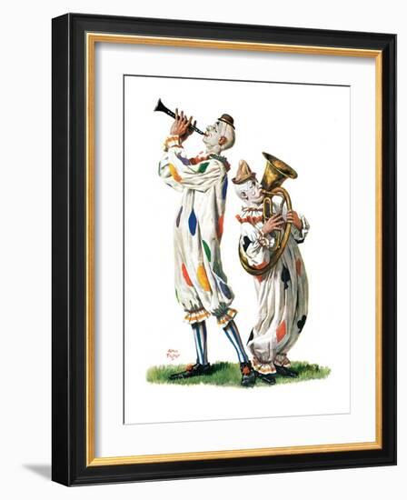 "Musical Clowns,"August 10, 1929-Alan Foster-Framed Giclee Print