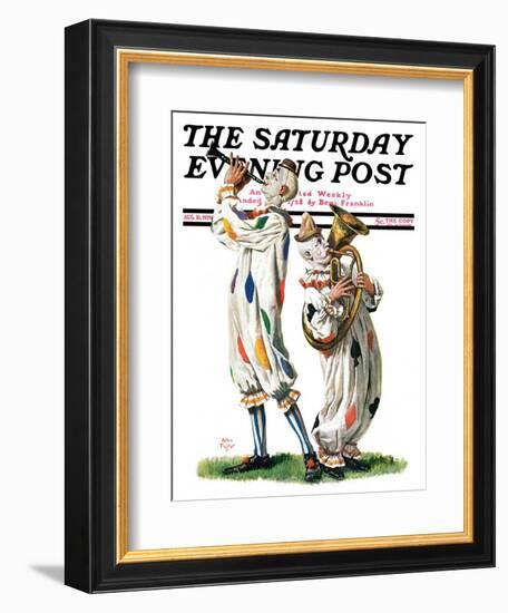 "Musical Clowns," Saturday Evening Post Cover, August 10, 1929-Alan Foster-Framed Giclee Print