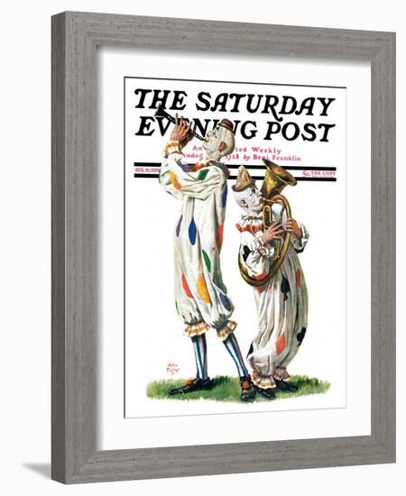 "Musical Clowns," Saturday Evening Post Cover, August 10, 1929-Alan Foster-Framed Giclee Print