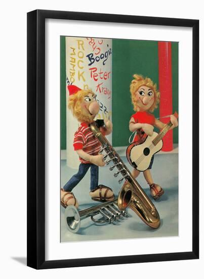 Musical Dolls-null-Framed Art Print