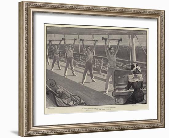Musical Drill on the Ophir-William Small-Framed Giclee Print