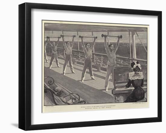 Musical Drill on the Ophir-William Small-Framed Giclee Print