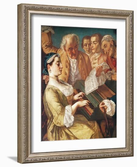 Musical Entertainment, 1745-1755-Gaspare Traversi-Framed Giclee Print