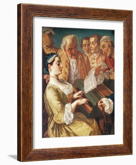 Musical Entertainment, 1745-1755-Gaspare Traversi-Framed Giclee Print