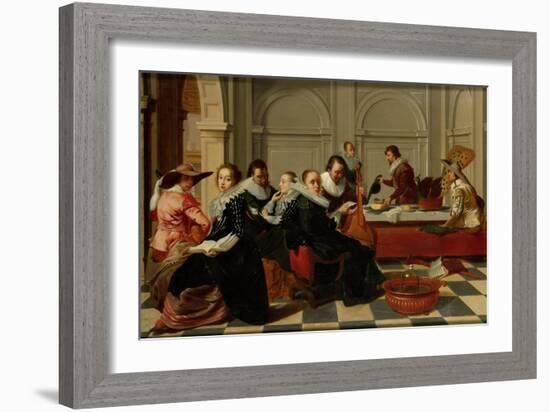 Musical Gathering-Johann Liss-Framed Art Print