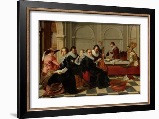 Musical Gathering-Johann Liss-Framed Art Print