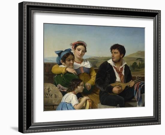 Musical Group, 1821 (Oil on Canvas)-Francois Joseph Navez-Framed Giclee Print