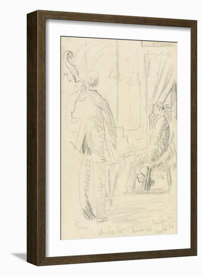 Musical Group: Double Bass and Piano-Walter Richard Sickert-Framed Giclee Print