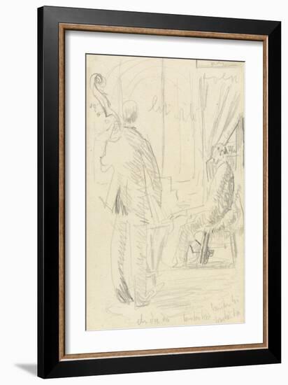 Musical Group: Double Bass and Piano-Walter Richard Sickert-Framed Giclee Print