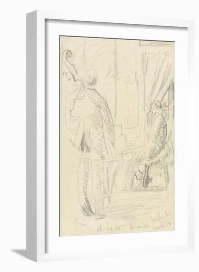 Musical Group: Double Bass and Piano-Walter Richard Sickert-Framed Giclee Print