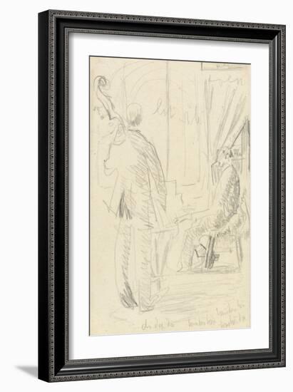 Musical Group: Double Bass and Piano-Walter Richard Sickert-Framed Giclee Print