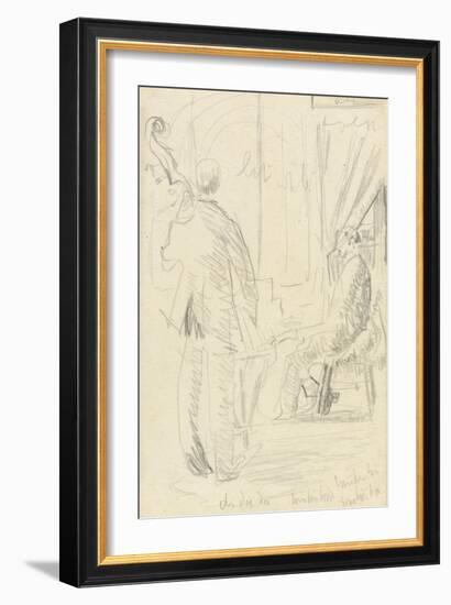 Musical Group: Double Bass and Piano-Walter Richard Sickert-Framed Giclee Print