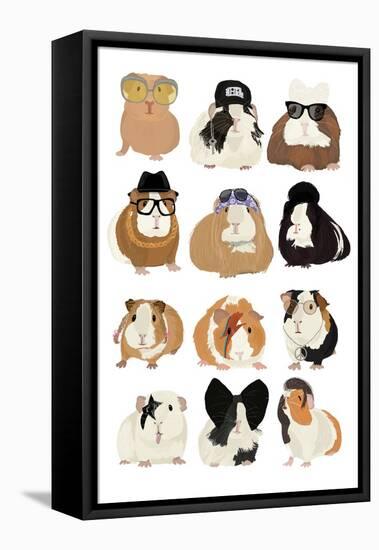 Musical Guinea Pigs-Hanna Melin-Framed Stretched Canvas