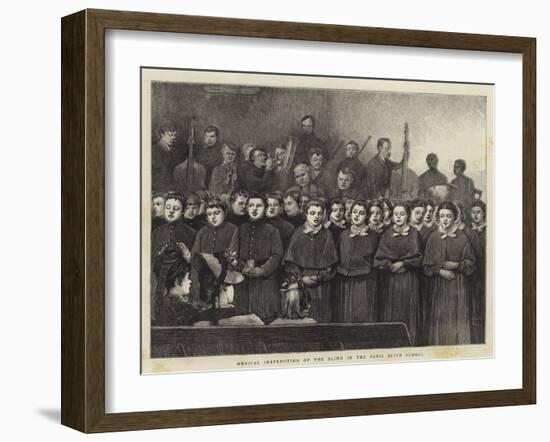 Musical Instruction of the Blind in the Paris Blind School-Sir James Dromgole Linton-Framed Giclee Print