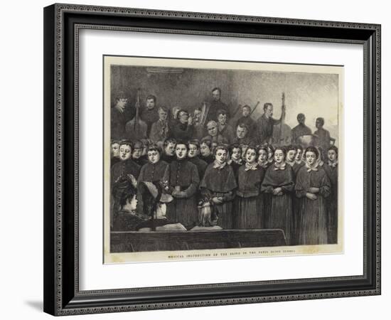 Musical Instruction of the Blind in the Paris Blind School-Sir James Dromgole Linton-Framed Giclee Print