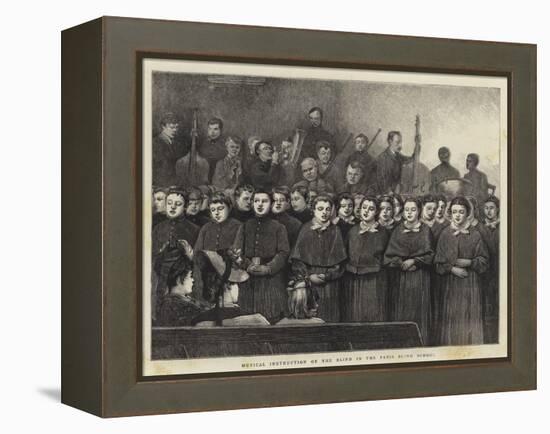 Musical Instruction of the Blind in the Paris Blind School-Sir James Dromgole Linton-Framed Premier Image Canvas