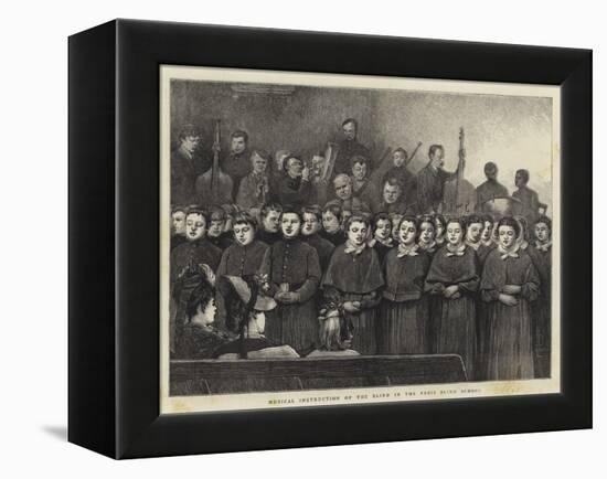 Musical Instruction of the Blind in the Paris Blind School-Sir James Dromgole Linton-Framed Premier Image Canvas