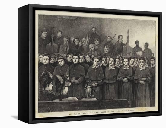 Musical Instruction of the Blind in the Paris Blind School-Sir James Dromgole Linton-Framed Premier Image Canvas