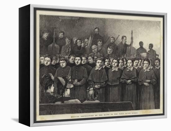 Musical Instruction of the Blind in the Paris Blind School-Sir James Dromgole Linton-Framed Premier Image Canvas