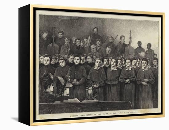 Musical Instruction of the Blind in the Paris Blind School-Sir James Dromgole Linton-Framed Premier Image Canvas