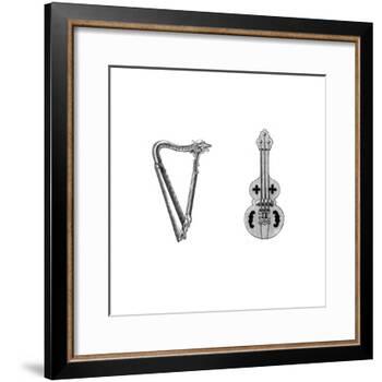 Musical Instruments, 12th Century-Henry Shaw-Framed Giclee Print