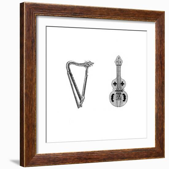 Musical Instruments, 12th Century-Henry Shaw-Framed Giclee Print